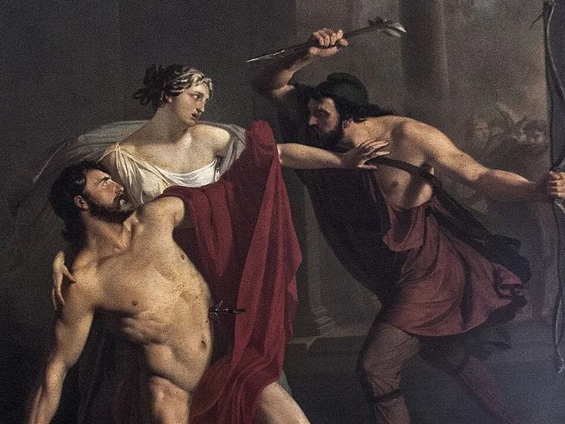1808-Michele De Napoli - Morte di Alcibiade - Museo nazionale di Capodimonte, Napoli